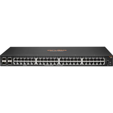 Switch Aruba 6000 48G 4SFP, 52 Porte, Nero, Modello R8N86A (1/3)