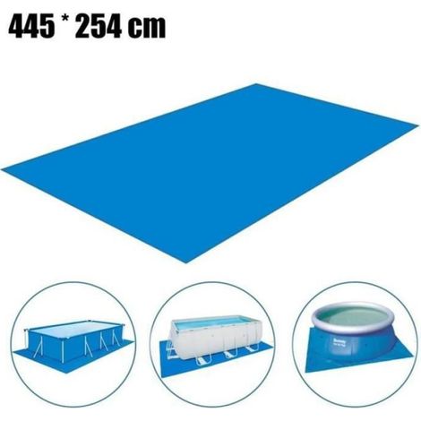 Tapis de sol protection piscine Tapis de sol 4.5 x 2.5 m, bleu (1/4)