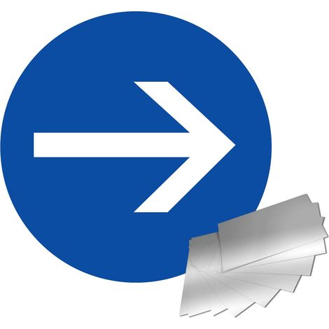 Panneau Sens obligatoire - Alu Ø180mm - 4011189