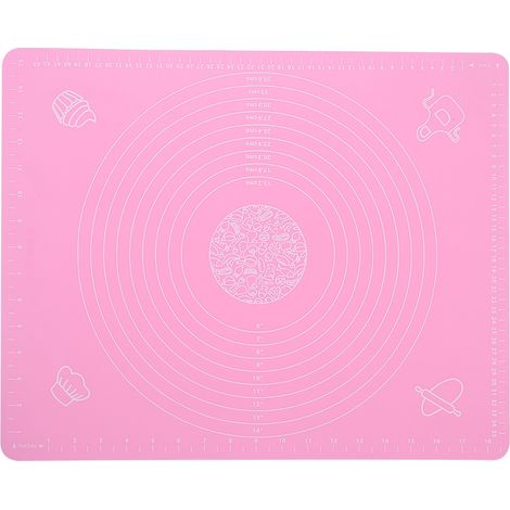 Lot de 2 tapis de cuisson anti-dérapants en silicone, plaque à pâtisserie antiadhésive pour étaler la pâte (1/5)