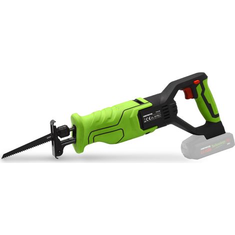 Scie égoïne sans fil 20V – Vitesse variable 0-3000 t/min – Capacité de coupe bois 100 mm, métal 10 mm – Poignée soft grip – Constructor (1/4)