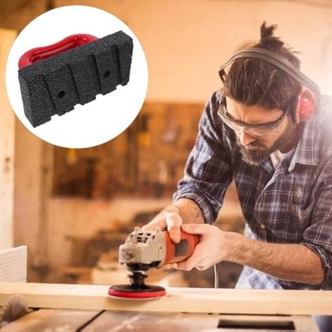 Outils de nettoyage de brique - Pour l'extérieur - Rouge - Bloc de ponçage pour béton ABS