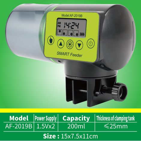 Distributeur automatique de nourriture pour aquarium, alimentation automatique intelligente programmée (1/5)