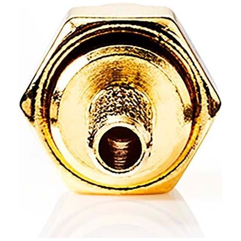 SMA connector Straight Male Gold Plated 50 Ohm Shrink Cable input diameter: 2.55 mm Metal Gold 2 pcs. Box