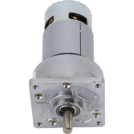 Moteur à engrenages CC 24 V 3,8 A à réduction de vitesse, autobloquant et réversible, pour machines, 120 tr/min, 8,0 kg·FCM