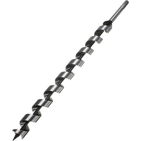 Broca helicoidal CHOYCLIT de 16 x 460 mm con vástago hexagonal y punta de clavo, herramienta de perforación para madera (diámetro de 16 mm) (1/5)