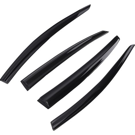 Outside Mount Guards for Ford Mondeo 07-14 Wind Rain Deflectors Black Tinted Set (1/5)