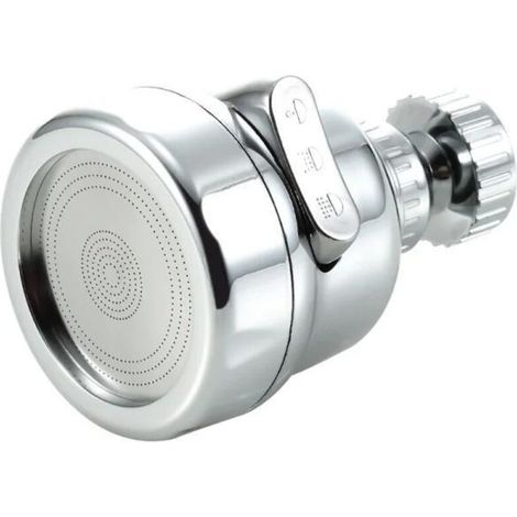 Buse Para Grifo - Rotación 360° - 3 Modos De Pulverización - Acero Inoxidable Y PP Silicona - Para Cocina Y Baño - 1 Unidad (1/4)