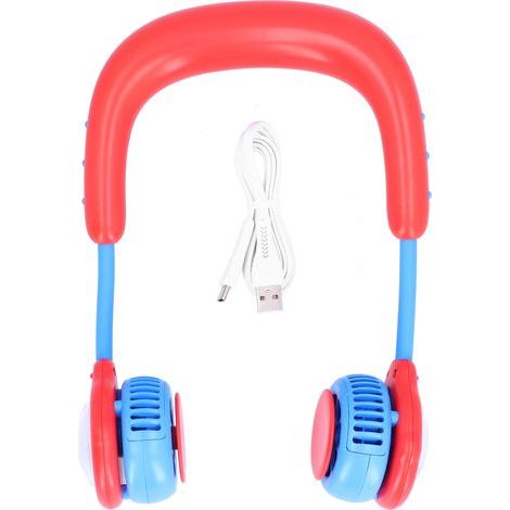 Tragbarer Nackenventilator für Kinder – Mini-USB-wiederaufladbarer Ventilator für Sport und Outdoor-Aktivitäten (1/5)