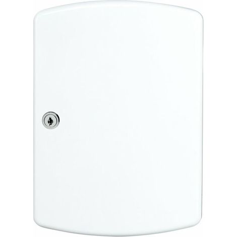 BURG-WÄCHTER Caja de llaves Key Box H330xB235xT75mm blanco chapa de acero número de ganchos 35 - KB 35 W