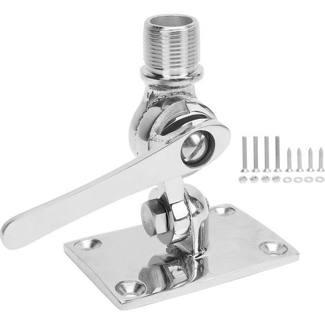 Support antenne VHF marine Toivize 316 poli Réglable à cliquet pour antenne 25mm robuste et élégant idéal bateau (1/5)