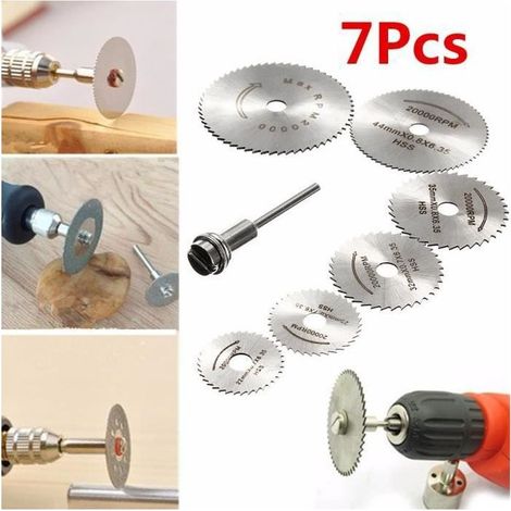 7x HSS Disque Lame bois coupe pour Outil rotatif (1/3)