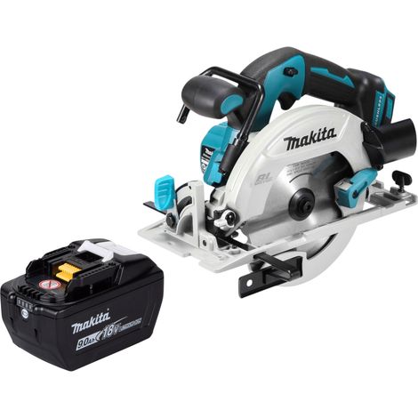 Scie circulaire sans fil Makita DHS 680 Z 18 V 165 mm sans balais + 1 batterie 9,0 Ah - sans chargeur (1/5)