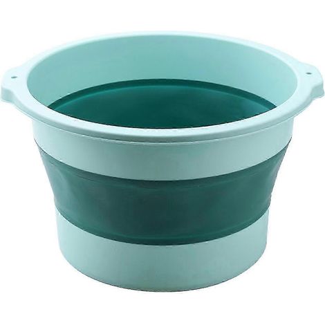 Bassin de bain de pieds en plastique durable, idéal pour se détendre et se faire masser les pieds. (1/4)