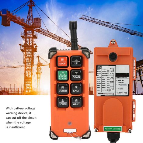 Télécommande sans fil pour palan électrique 2 émetteurs 1 récepteur 380V (1/5)