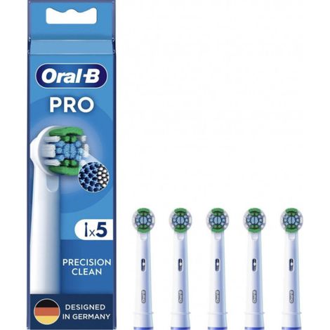 Oral-B - Têtes de rechange pour Precision Clean, blanc, lot de 5 8006540860939