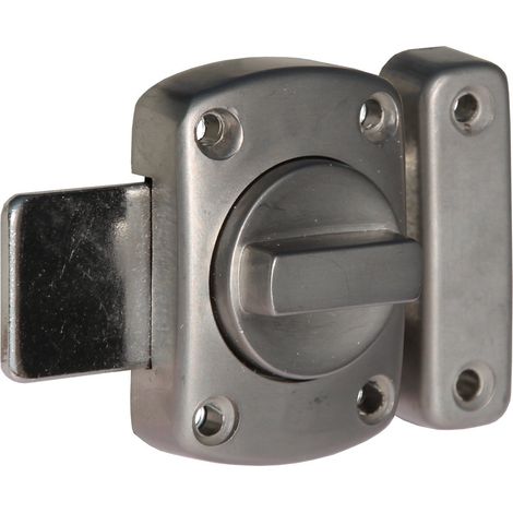 Verrou porte 40 mm Nickelé Mat