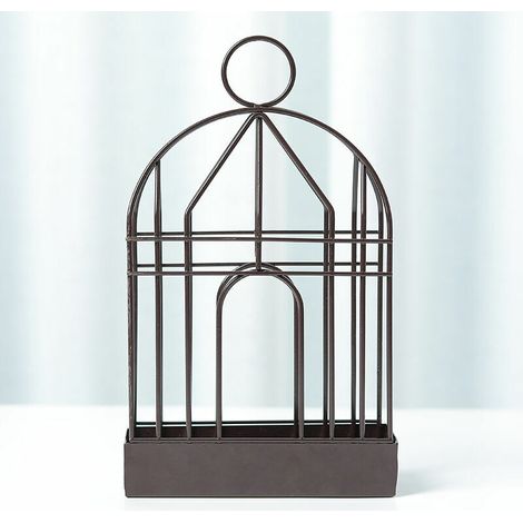 Mosquito Coil Holder, Retro Iron Incense Holder, Mosquito Repellent Incense Burner, Metal Spiral Incense Holder with Handle - Birdcage Design, Black (1/5)