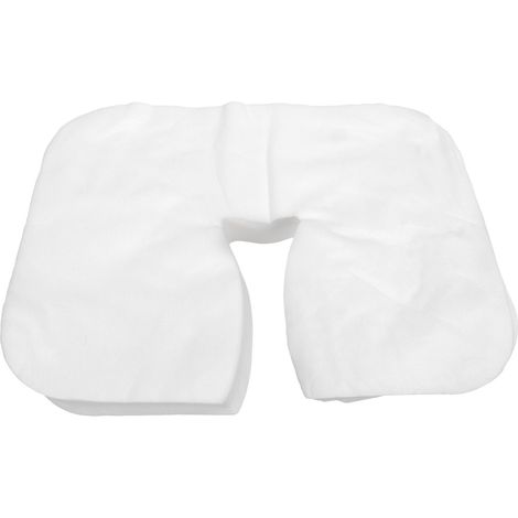 100pcs Coussin Visage Jetable en U Non Tissé Respirant pour Spa, Massage, Salons de Beauté (1/5)