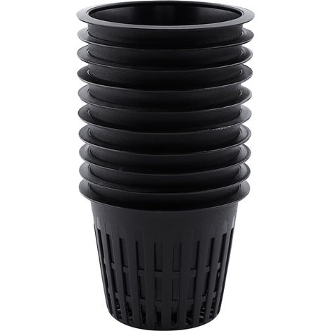 10pcs Pot Net, Mesh Cup, Plastique PP, Résistant, Hydroponie, Intérieur (1/5)