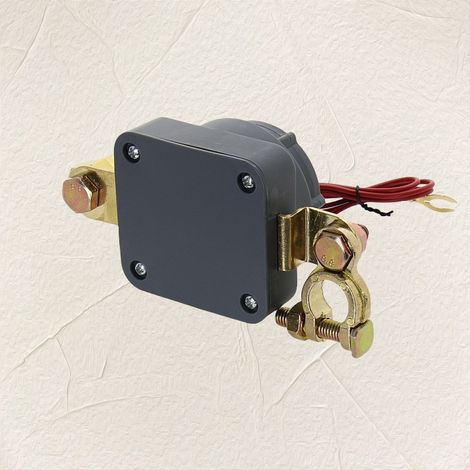 Battery disconnect switch with voltmeter suitable for boats, RVs, cars, trucks, campervans, and trailers. (1/4)