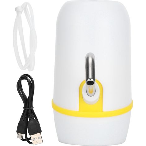 Bouteille d'eau électrique pompe universelle USB rechargeable distributeur automatique portable blanc (1/5)
