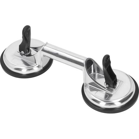 80 kg Glas-Saugnapf-Hebevorrichtung, Aluminiumlegierung, Vakuum-Saug-Glasplattenheber für Keramik, 2-armig (1/5)