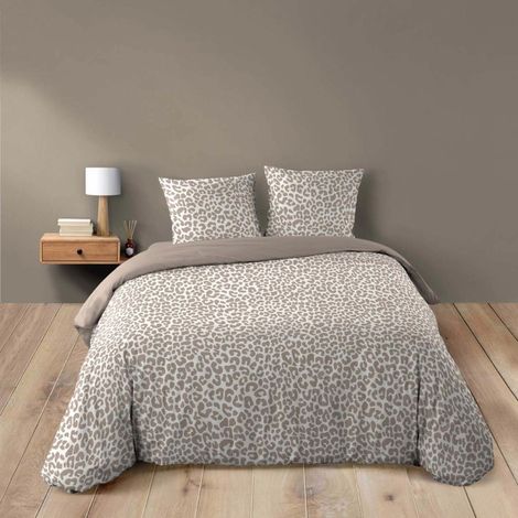 Housse de couette 240x220 + 2 taies 100% coton WILD (1/5)