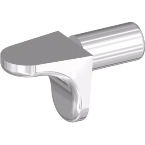Steckbodenträger Winkel 1, Bohr ø 5 mm, Zink vernickelt