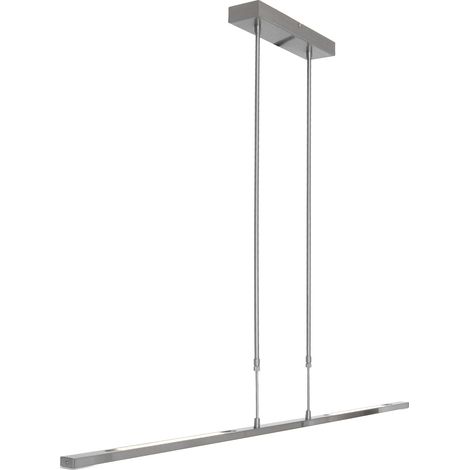Sienna Zelena Plafoniera Led Integrata Sospensione Plafoniera Acciaio Spazzolato, Plastica Opaca (1/4)