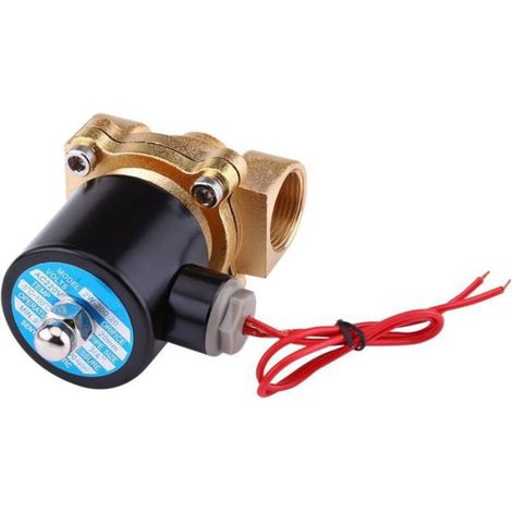Électrovanne - 220 V CA - 3/4 Pouces - Normalement Fermée - Alliage De Zinc - Pour Eau Huile Air Gaz - 1 Pièce (1/4)
