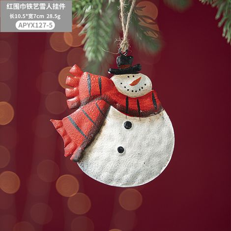 Christbaumschmuck, schmiedeeiserne Schneemannfiguren, kunstvolle Seniorenfiguren, Festtagsdekorationen, Bühnenbilder, Hängeschmuck