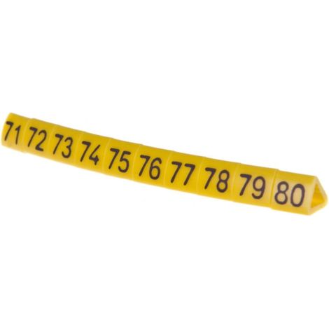 Marcador de cables OZ-1/71-80 amarillo E04ZP-01020201800 /100 unidades/