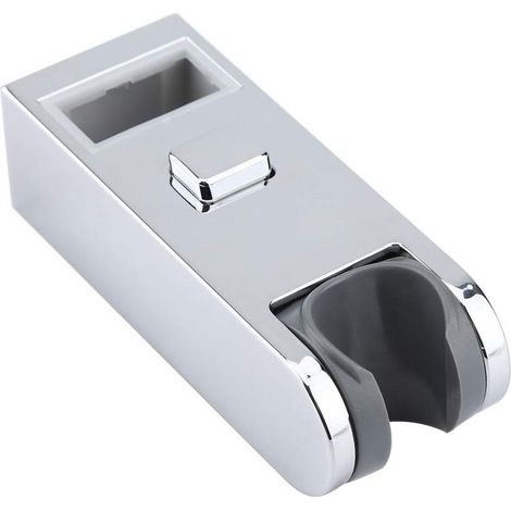 Plastique Chromé Réglable Hauteur Carré Douche Curseur Barre De Remplacement Rail De Support De Tête Stand Accessoire De Salle De Bains (1/5)