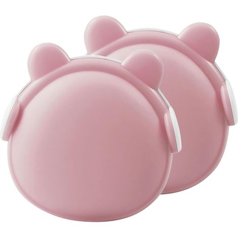 Veilleuse LED à Brancher 2 Pièces pour Chambre Garçon et Filles, Fonction Capteur de Lumière, Matériau Abs, sans Câblage, Lumière Douce Rose Adaptée Salon la Chambre
