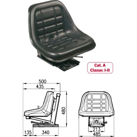 Si&egravege homologu&eacute 63367 &agrave ressorts verticaux et rails type Baltic GT50 Cobo - Maxi