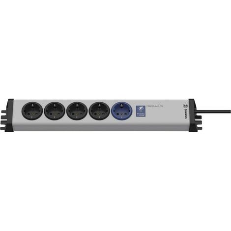 [GEBRAUCHT] B-Ware Ehmann Master/Slave-Steckdosenleiste 5-fach Grau Schwarz 1,5m IP20 (1/2)