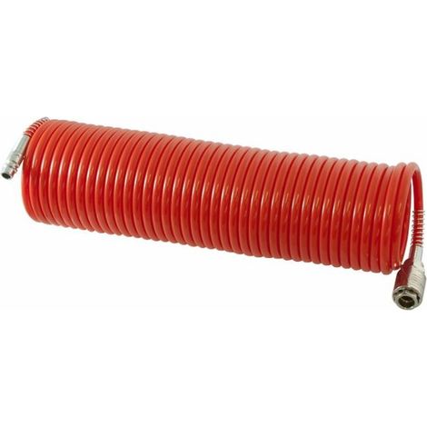 Tuyau à air comprimé spirale 10 mt douille + raccord rapide