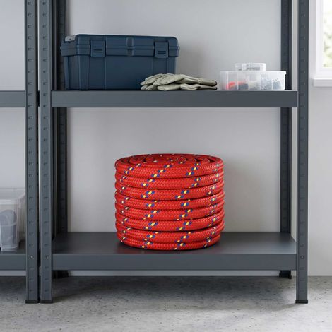 vidaXL Cuerda multiusos 20 mm 25 m Rojo PP 2400 kg Carga máx. (1/2)