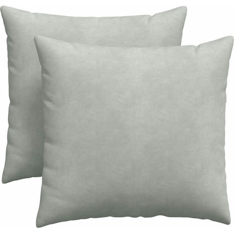 Maison Exclusive - Cojines de sofá 2 pcs Gris Claro 45 x 45 cm Te