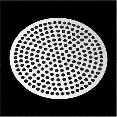 Bouchon de douche/récupérateur de cheveux en acier inoxydable de 11 cm (4,3 po), filtre/bouchon de baignoire plat et rond pour protéger le fond de la douche, argent. (1/5)