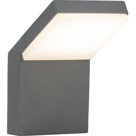 Arum Lighting – Applique murale LED extérieure 12W – Équivalent 120W – IP65 – Blanc neutre 4000K – Diffuseur PMMA haute qualité – Gris anthracite