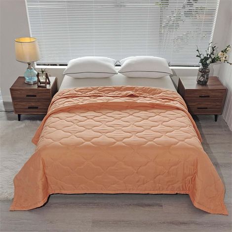 Couette Été - 98 % Coton 2 % Spandex - Légère Respirante Anti-transpiration - Pour Lit Canapé Voiture Voyage - 1 Pièce (1/5)