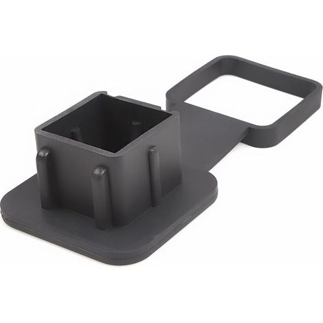 1 pièce couvercle anti-poussière pour tube d'attelage, en caoutchouc souple, diamètre 51 mm, compatible crochet de remorque auto