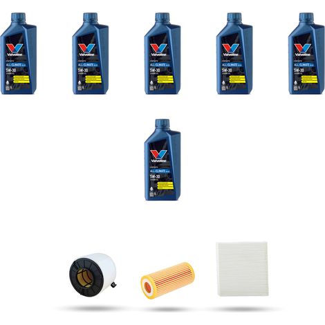 Kit tagliando 3 FILTRI e 6L OLIO compatibile con Audi A4 (B9) 2.0 TFSI 185kw dal 2015 (1/4)