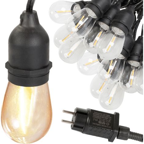 Guirlande lumineuse LED, 20 m, à énergie solaire, pour la décoration de la maison, les fêtes, le jardin et les événements.-AquaForge (1/5)