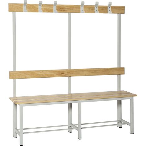 Simonrack SIMONBENCH banc gris bois métal robuste (1/3)