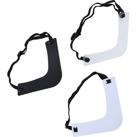 Guide de coupe de barbe et de menton en 3 pièces, bandeau ajustable, outil flexible pour tailler la barbe et la nuque (1/5)