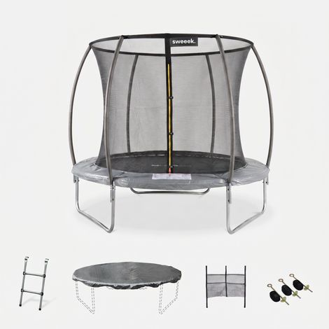 Cama elástica red interior con pack de accesorios, 250cm (1/5)