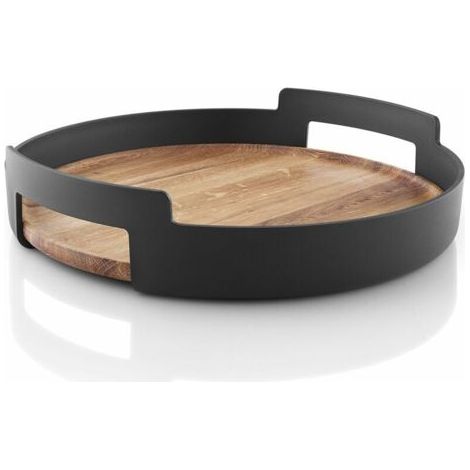BUNTHAUS Nordic Kitchen Serviertablett, schlichtes und zeitloses Design, Schwarz